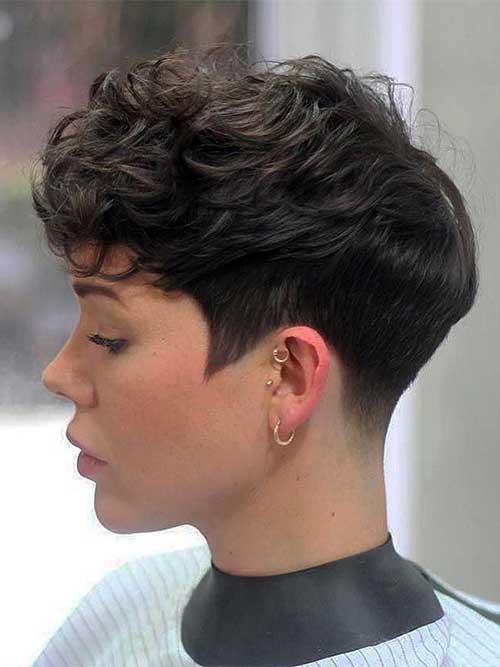 Cute layered Edgy Short Pixie Cut