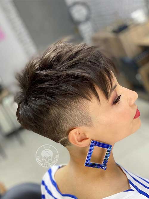 Sophisticated Black Edgy Pixie is One of the Best Edgy Short Pixie Cuts 2023