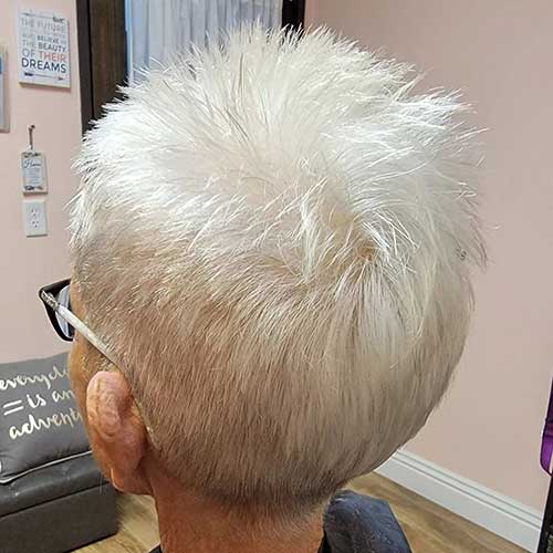 Stylish Spiky Pixie Cut for Women Over 60